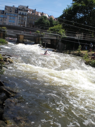 Log flume, Metz, France